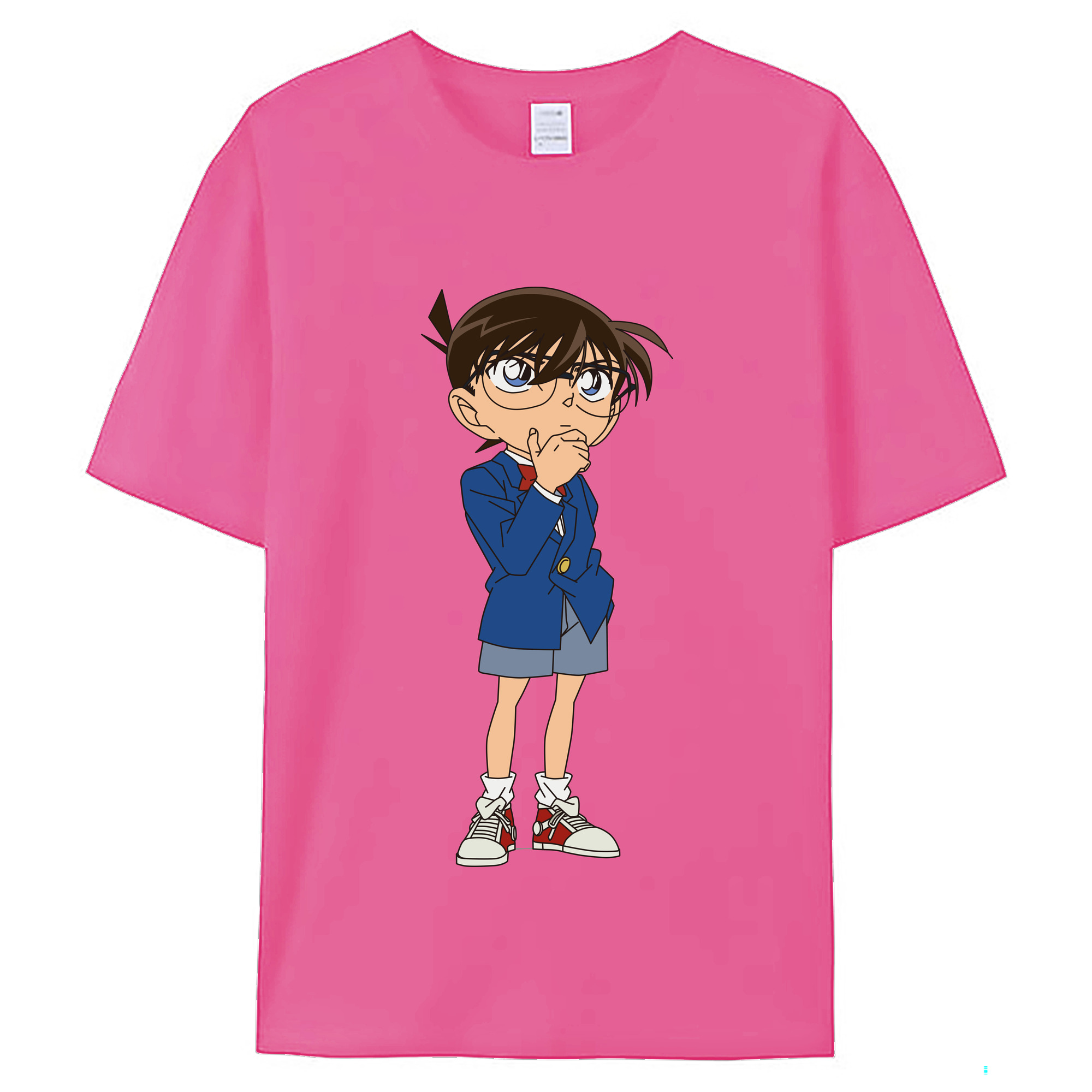 （画像用） 名探偵コナン 江戸川 コナン Detective Conan Conan Edogawa レディースカジュアルプリントTシャツ（綿100％）
